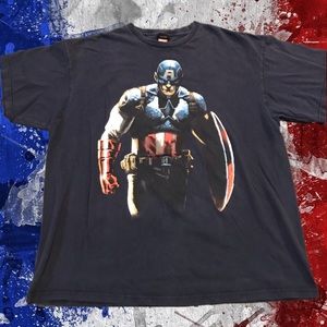 Captain America 3D Graphic T-shirt